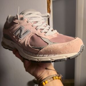 New Balance Pink and Gray Sneakers